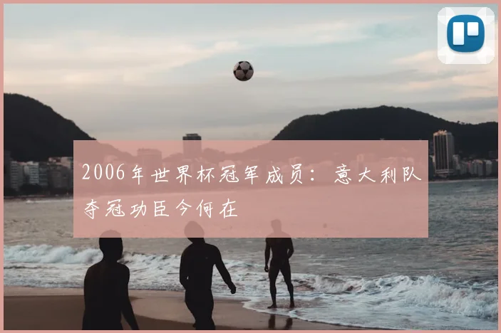2006年世界杯冠军成员:意大利队夺冠功臣今何在